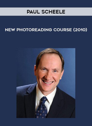 [Download Now] Paul Scheele – New PhotoReadingcourse 2010