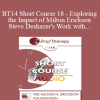 [Audio Download] BT14 Short Course 18 - Exploring the Impact of Milton Erickson and Steve Deshazer's Work with Regard to Depression