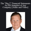 The “Big 3” Financial Statements - An HD Snapshot of Any Company with Ed Adams