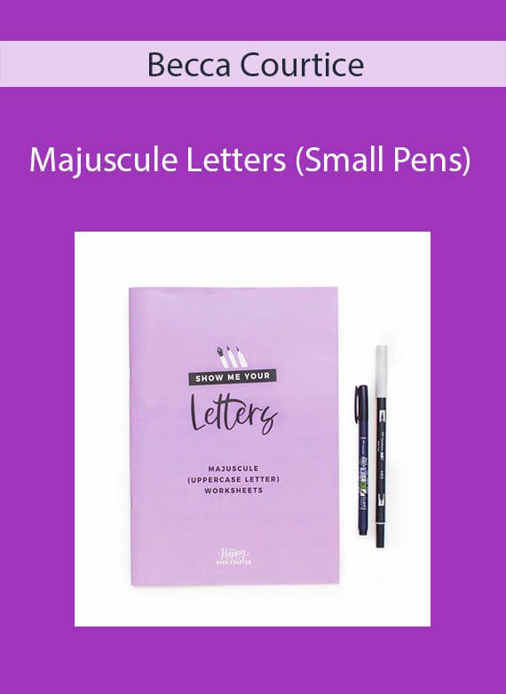 Becca Courtice - Majuscule Letters (Small Pens)